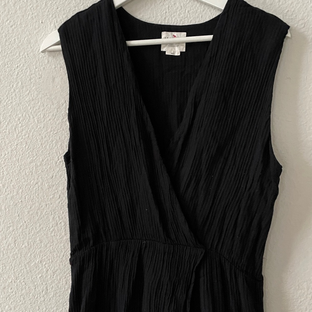 MIRTH Amagansett Maxi Dress Black Handmade Edition Dress Size M/L Sleeveless - Picture 3 of 8